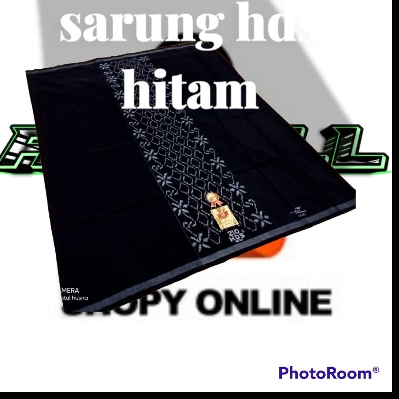 Sarung Hds samarinda polos Sarung Hitam