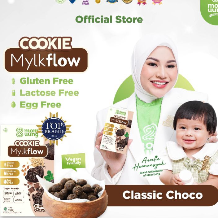 

KODE HY577 MOM UUNG COOKIE ASI BOOSTER MYLKFLOW CLASSIC CHOCO /COOKIE SEHAT PELANCAR ASI/ VEGAN FRIENDLY / LACTOSE FREE / GLUTEN FREE / EGG FREE