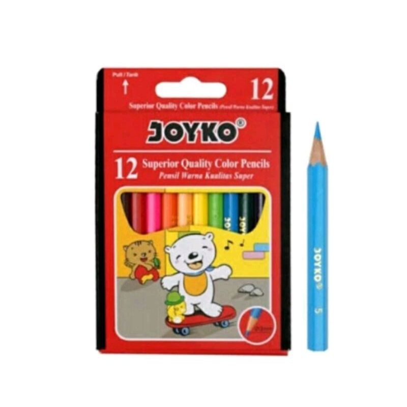 

PENSIL WARNA JOYKO 12 WARNA CP-S12 PENDEK/CP-12PB PANJANG