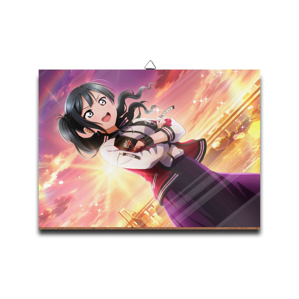 Poster dinding kayu anime Love LiveYUKI SETSUNA -SCHOOL IDOLmaterial MDF