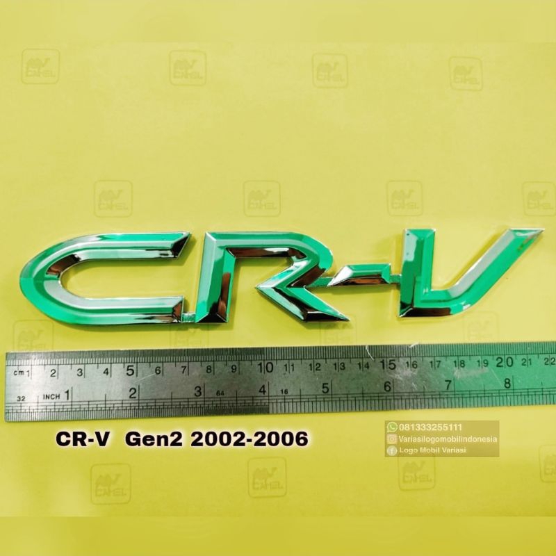 Emblem logo Honda CR-V CRV Gen2 G2 tahun 2002 2003 2004 2005 2006 ukuran original bagasi