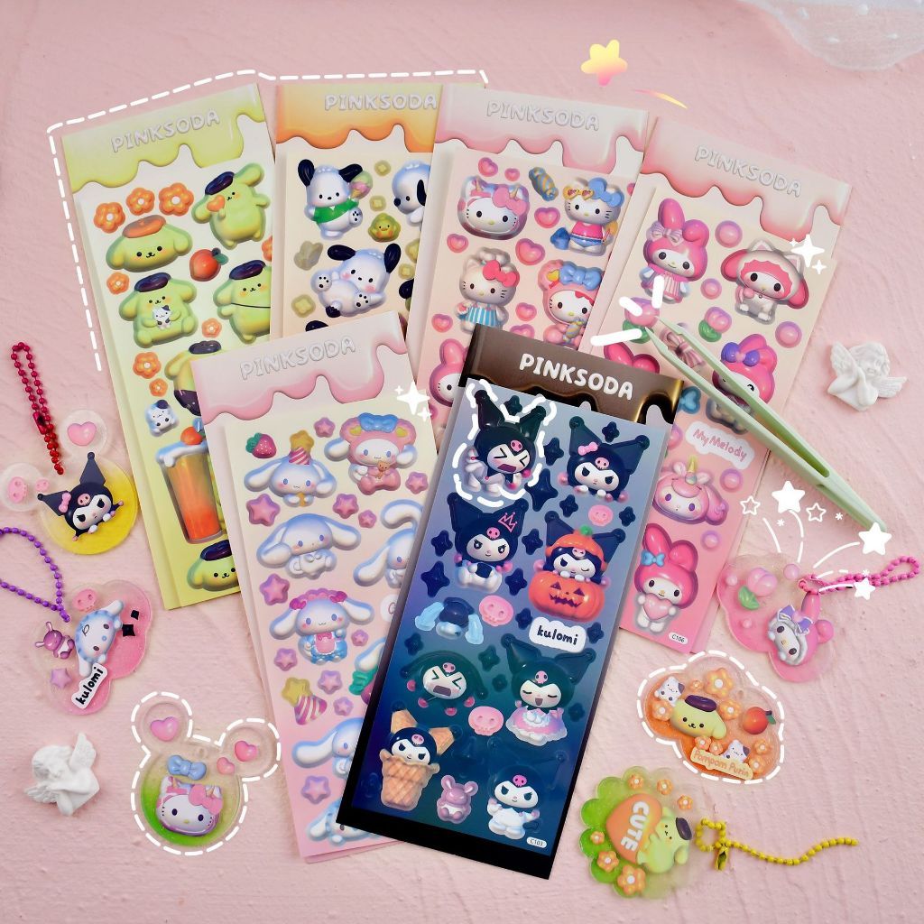 

Stiker Sanrio Guka Gupan Bahan Album Album DIY Kartun INS Korea