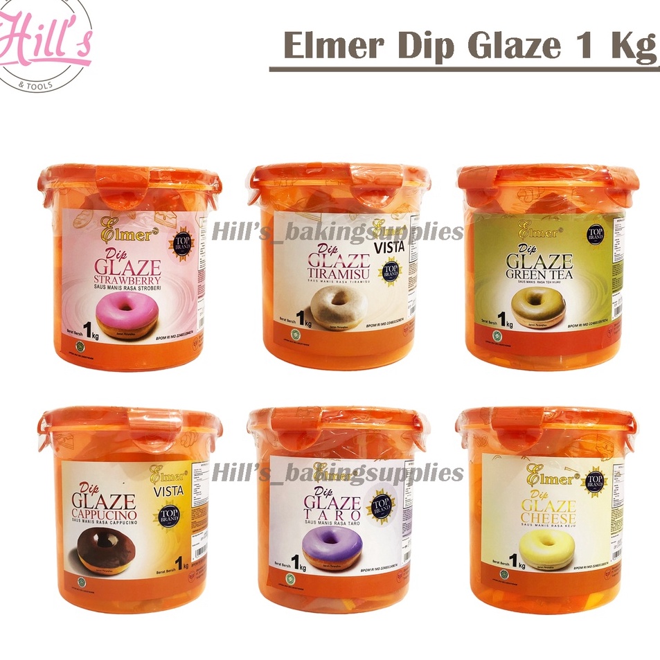 

Terlaku. TERLENGKAP !!! ELMER DIP GLAZE 1 KG ALL VARIAN / RASA LENGKAP TOPPING DONUT SELAI DONAT TIRAMISU STROBERI COKLAT CAPPUCINO GREEN TEA CHEESE WHITE SUSU TARO 1KG ➢☋★✭