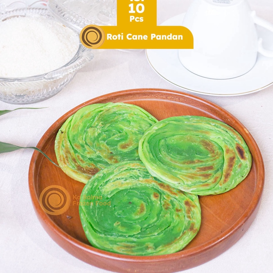 

Best Seller [ISI 10] Roti Cane Pandan isi 10 Pcs / Roti Canai / Roti Maryam / Roti Konde Pandan isi 10 Pcs Bayar Di Tempat