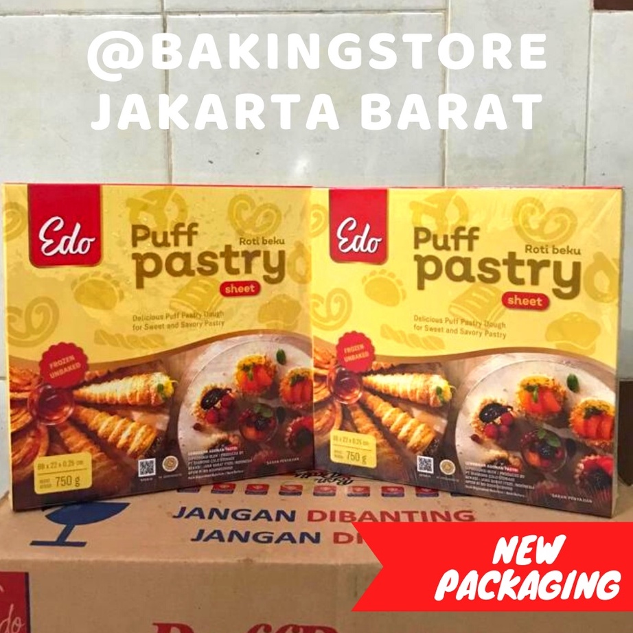 

Terlaku. Puff Pastry Sheet Edo - Lembaran Adonan Pastri Terkini