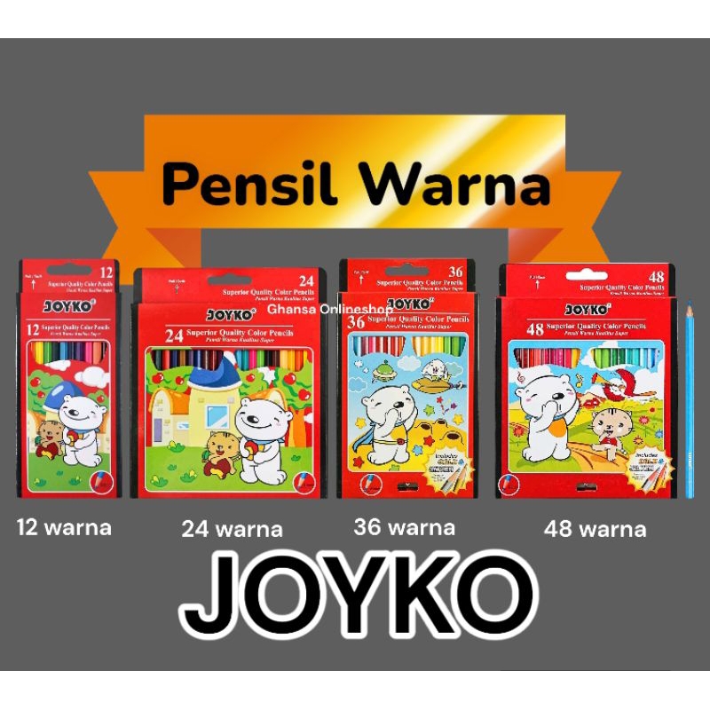 

Pensil Warna Joyko Panjang 12/24/36/48 Warna