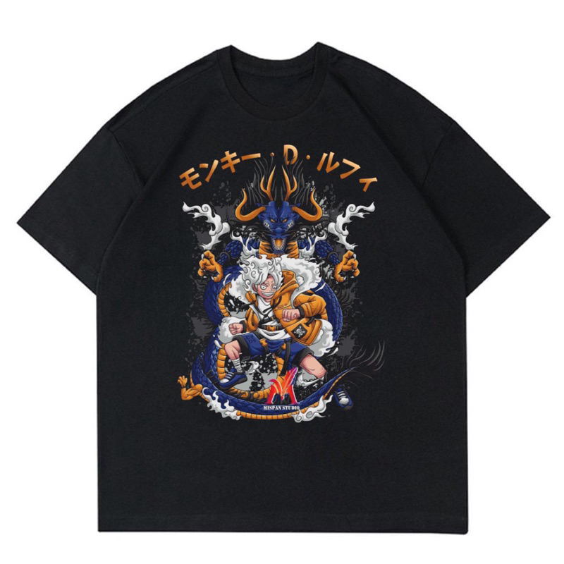 KAOS LUFFY VS KAIDO VINTAGE | T-SHIRT BAJU GAMBAR LUFFY VS KAIDO | KAOS LUFFY VS KAIDO 2023