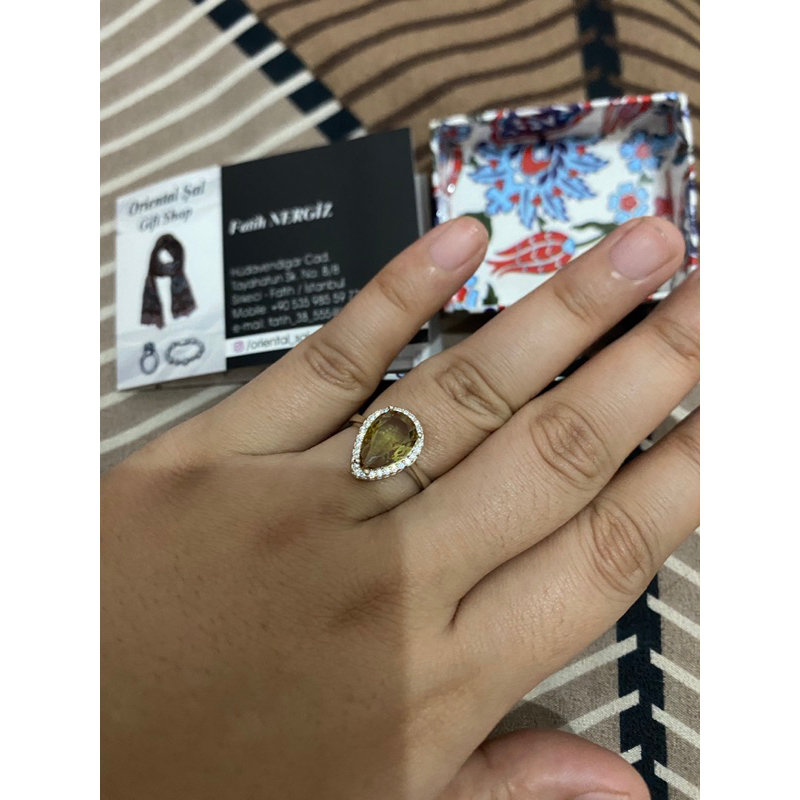 cincin zultanite turkey original silver 925