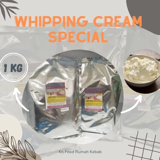

EJ7 Whipping Cream 1000 gram Whipp Cream SPECIAL - Bubuk Whipping Cream 1Kg 94