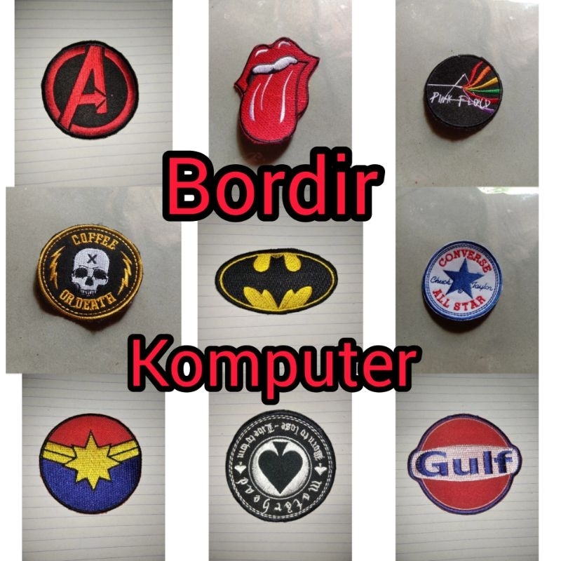 PATCH bordiran jaket motor vespa bordir tempel celana baju