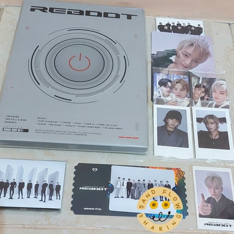 [READY STOCK] Album Sealed dan Photocard Treasure Reboot Era - PC POB Weverse Polaroid Hologram Asah