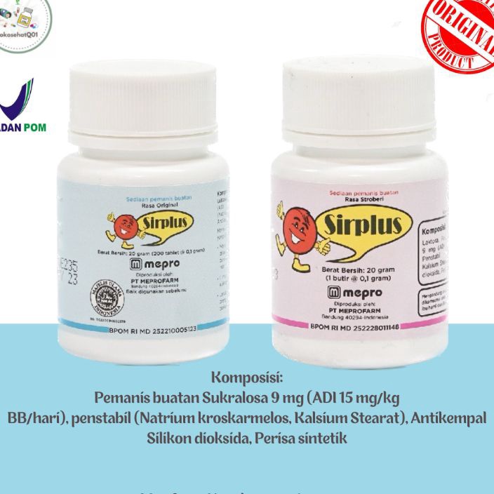 

Kode KQT180 SIRPLUS granule rasa strowberry