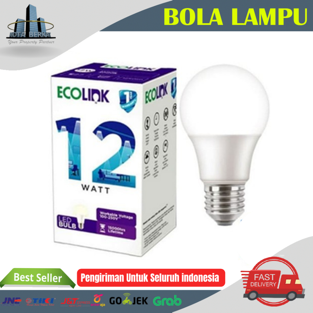 LAMPU LED ECOLINK / BOHLAM LAMPU LED BULB 12W ECOLINK