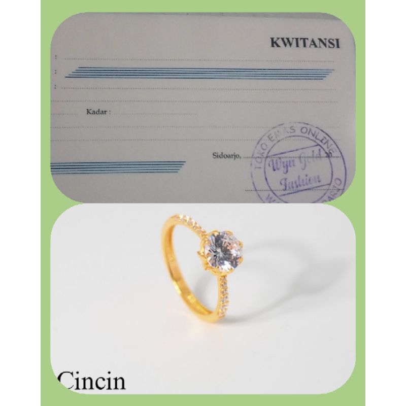 

kwitansi angsuran cincin Solitaire 8k 1,550