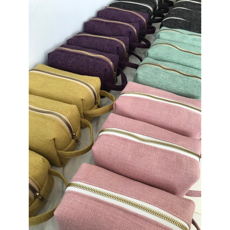 Pouch Tas Kosmetik Motif Wol Chanel Travel Portable Cosmetic Bag Prganizer Paket penyimpanan tahan a