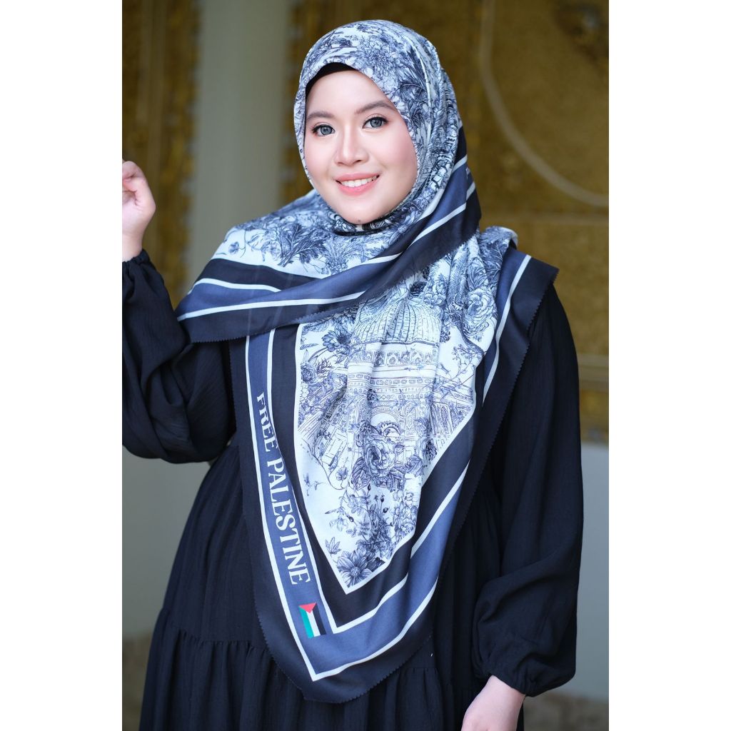 Hijab Chatity Aqsa Scraf by UMMA HAU - Voal Tryspan