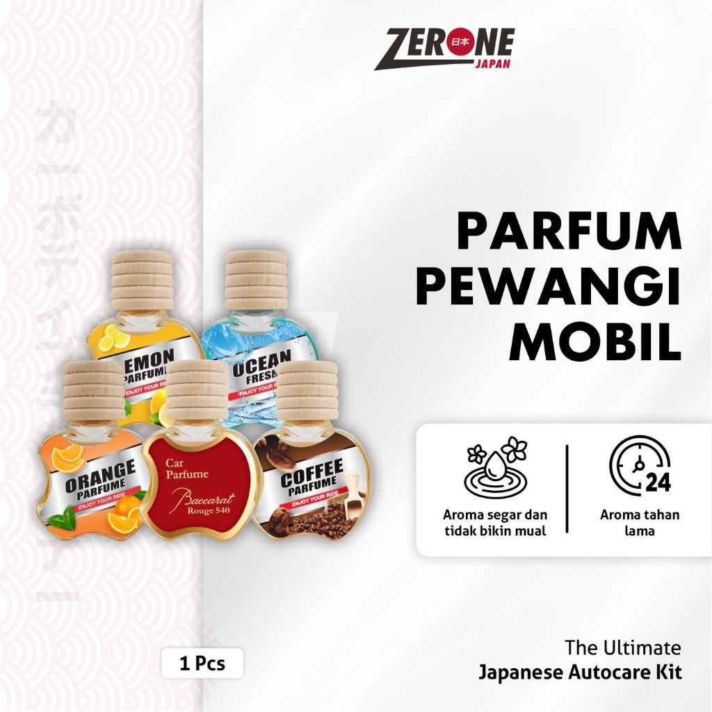 PROMO Zerone Japan Parfum Mobil Kaca Banyak Aroma