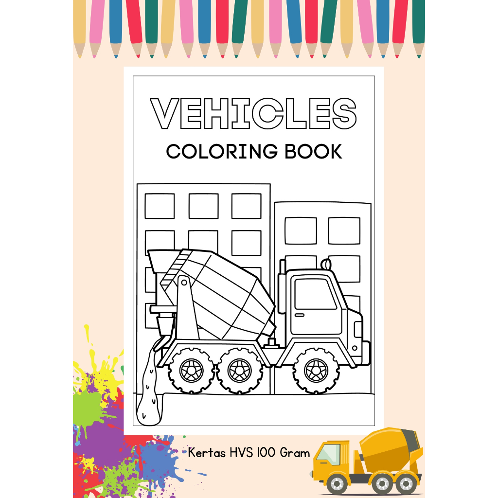 

Lembar Mewarnai Anak KB, TK, SD / Kertas Mewarnai Anak Balita Per Paket