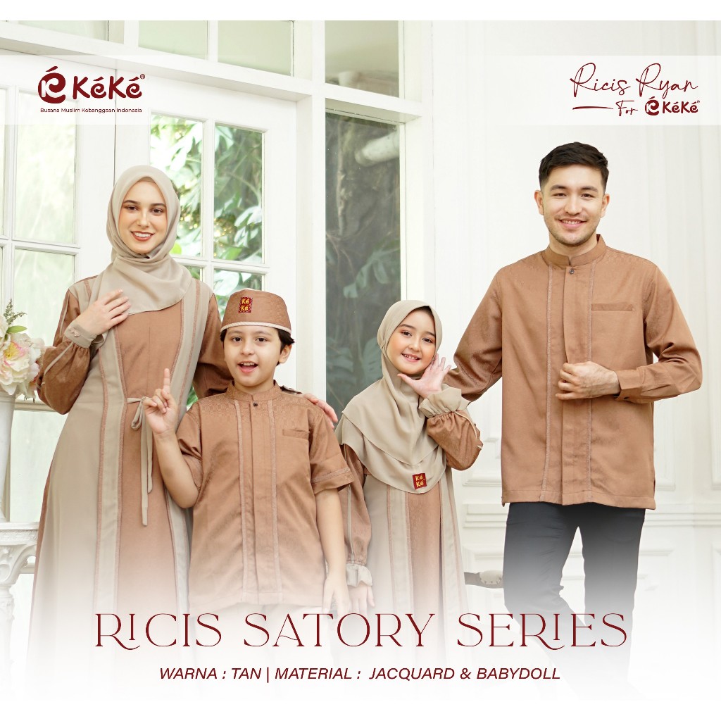 Sarimbit Keke | SATORY SERIES | Keke Busana Muslim | TAN
