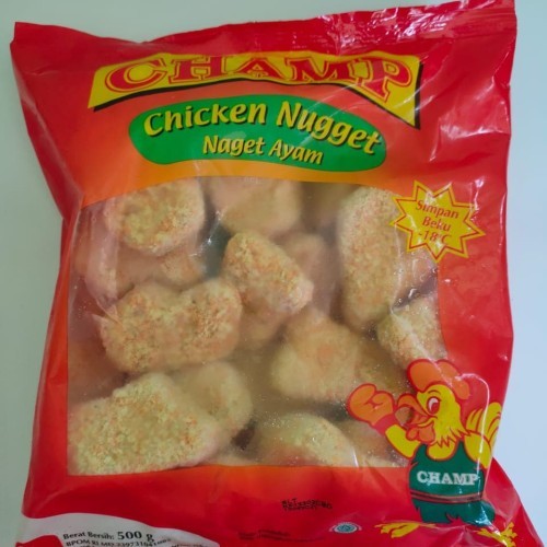 

CHAMP CHICKEN NUGGET (500GR) dan 1 Kg -