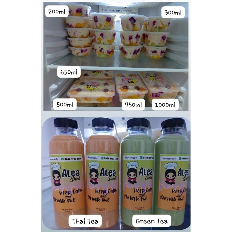 

Salad Buah murah (instan only) / green tea / thai tea / minuman