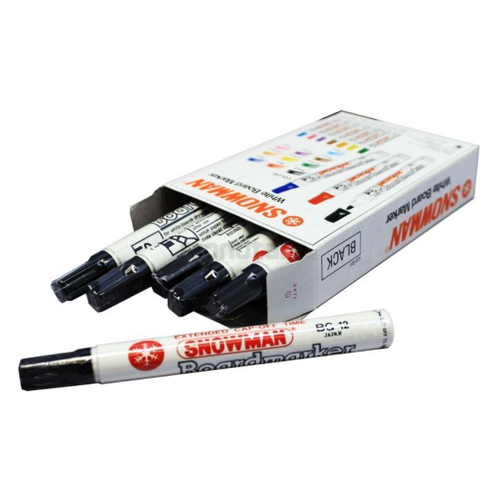 

Spidol Snowman Whiteboard BG 12 Hitam