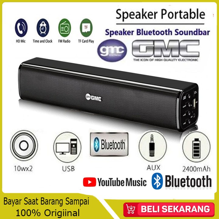 Speaker GMC 881B atau 881B Bluetooth Super Bass Original GMC 881A/881B PROMO
