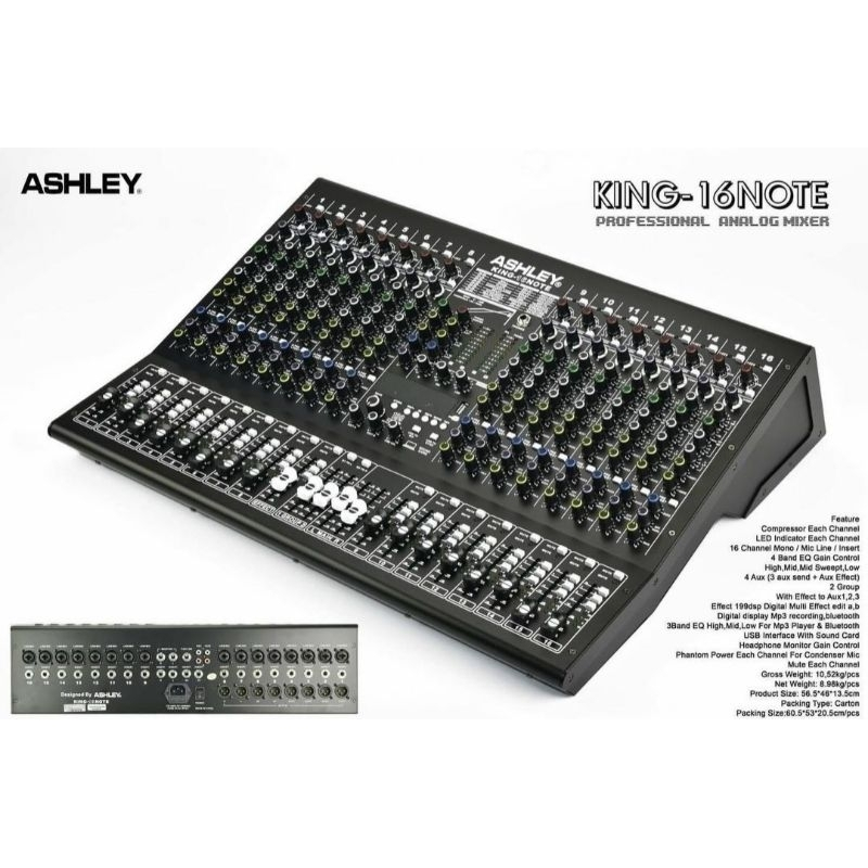 Mixer 16 Channel Ashley King 16 Note