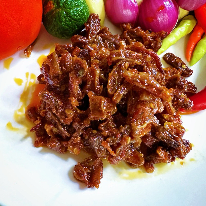 

Sambal Jambak Cumi Kering Pedas Asli Khas Lombok / Sambal Cumi Kering 150gr