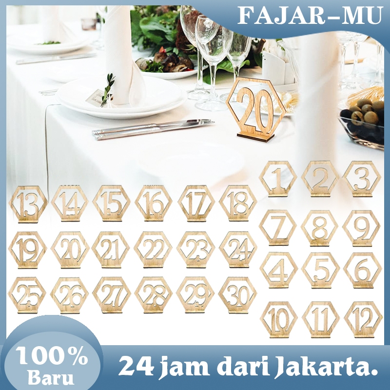 Nomor Meja Cafe 10pcs Nomor Meja Makan Kayu Nomor Meja Kayu Timbul Nomor Meja Restoran