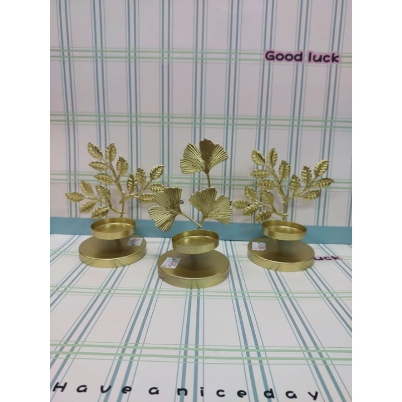 Tempat lilin aesthetic/ tempat lilin kuningan