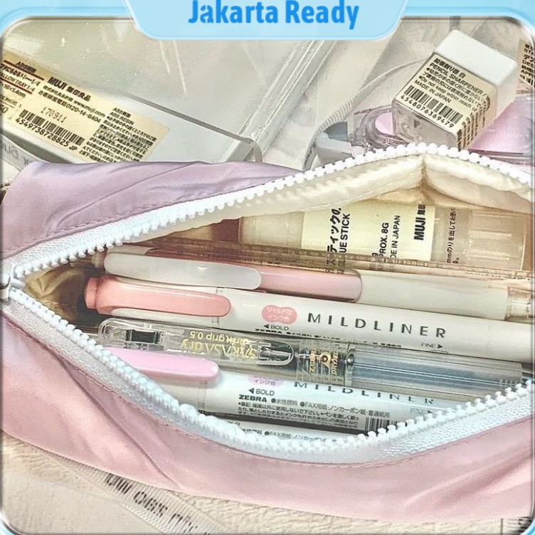 

Murah Ready#kantong zipper pouch tempat pensil aesthetic bag mini korean pencil case cute pencil case pencil case Sera Niche Jepang Bernilai Tinggi Kotak Pensil Krim Kotak Kecil Lembut Anti Jatuh Penyimpanan Kotak Pensil Ringan dan Kotak Alat Tulis Sederh