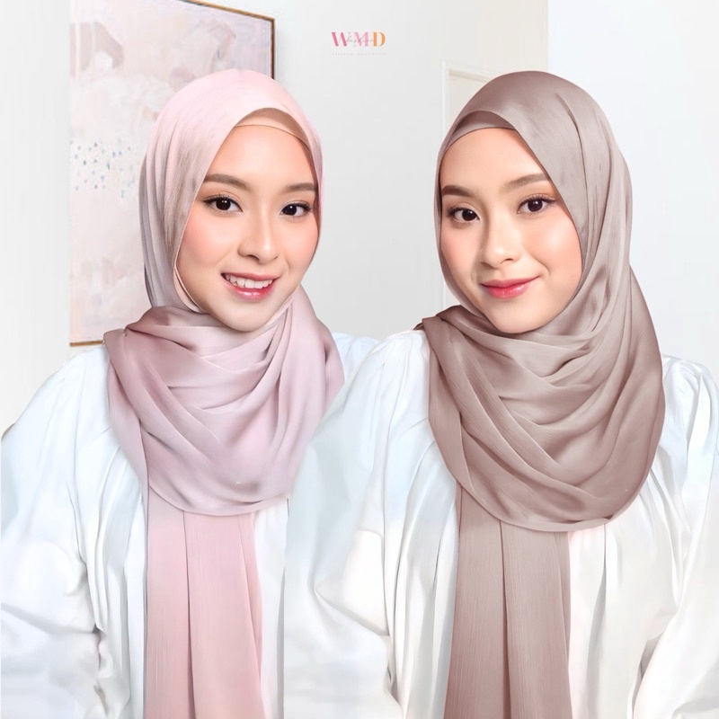 12.12 WMD Fashion - Pashmina Luxury Textured Silk Cardenza serbuuu 