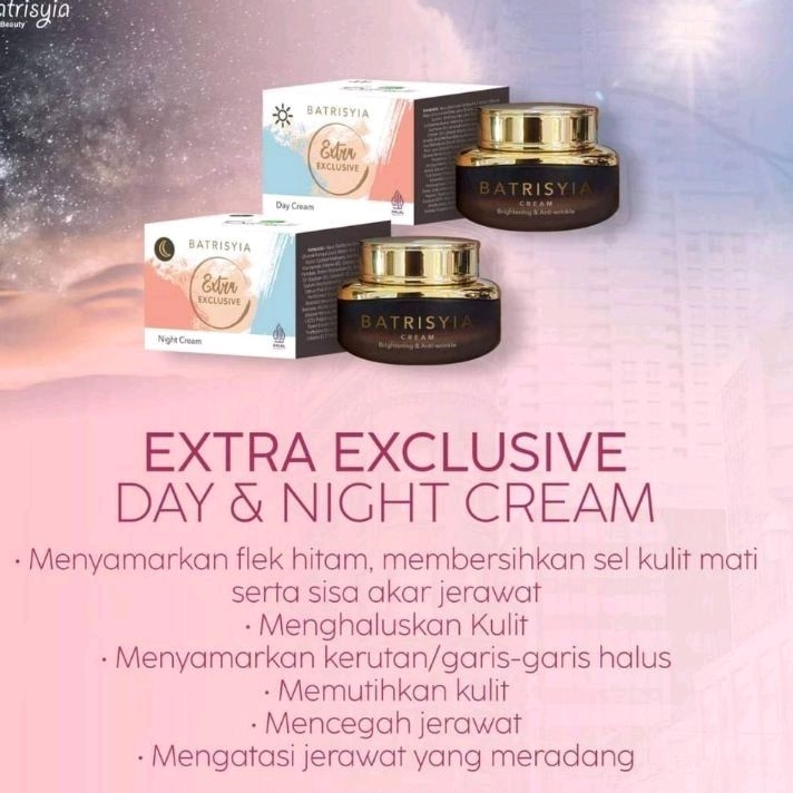 

Cream Extra Exclusive Day and Night Batrisyia Herbal