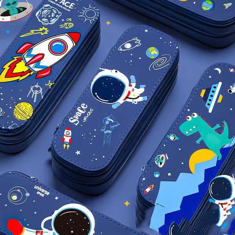 

Murah Kotak Pensil Karakter Astronot Rocket Tempat pensil 2 Tingkat CS07