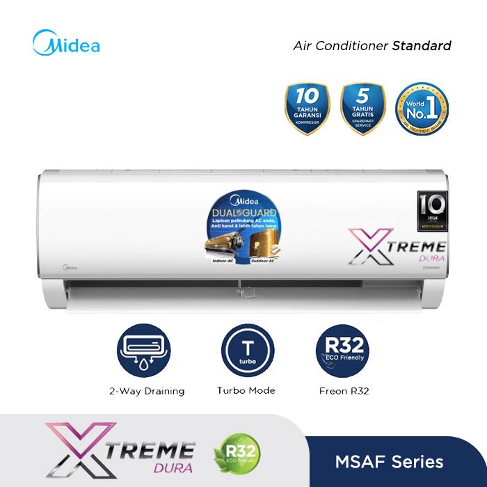 AC MIDEA MSAF-05CRN2 / MSAF05CRN2 AC SPLIT 1/2 PK STANDARD R32