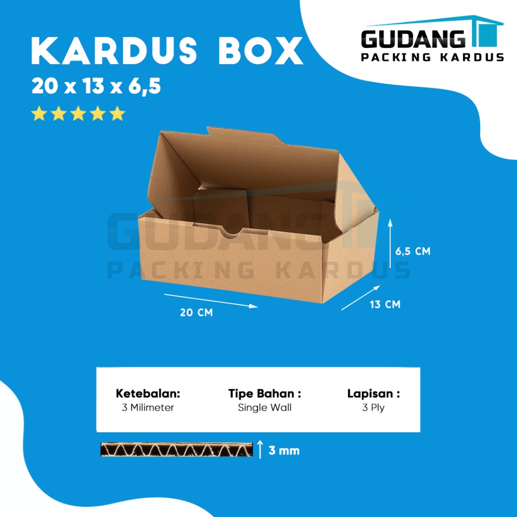 

Box Diecut Kardus Makanan Pizza Polos 20 X 13 X 6,5 cm