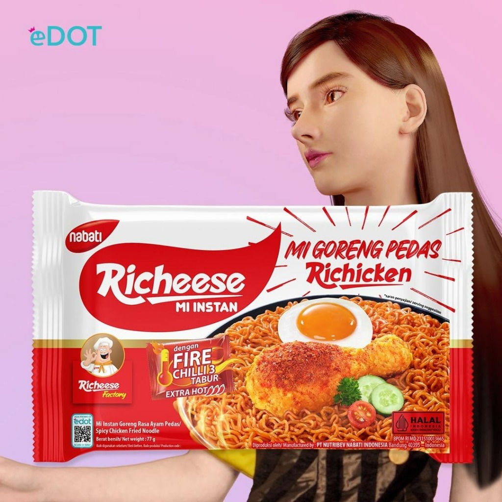 

Richeese Mie Goreng Richicken Level 3 (77gr)