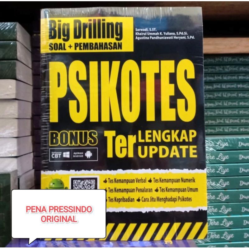 BUKU BIG DRILLING SOAL + PEMBAHASAN PSIKOTES TERLENGKAP TERUPDATE - ORIGINAL