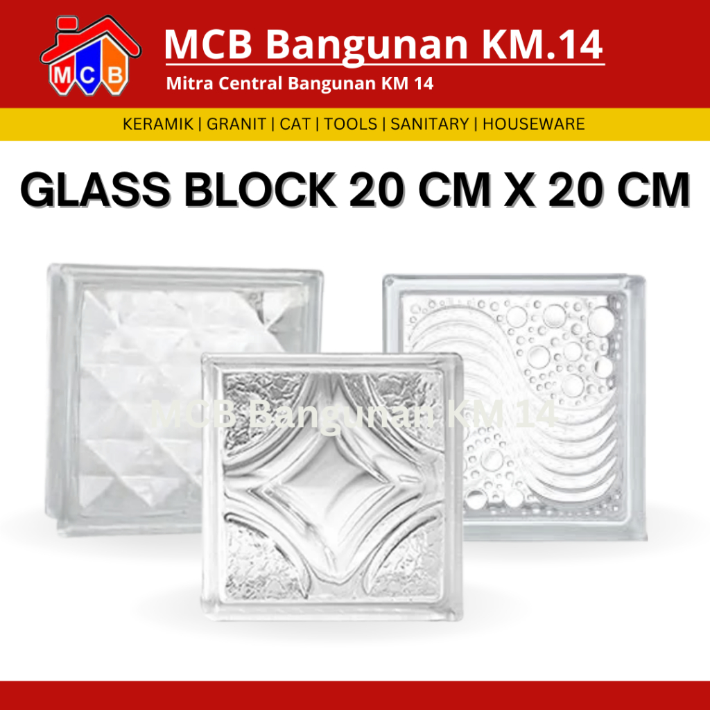 GLASS BLOCK MULIA / BLOK KACA DINDING