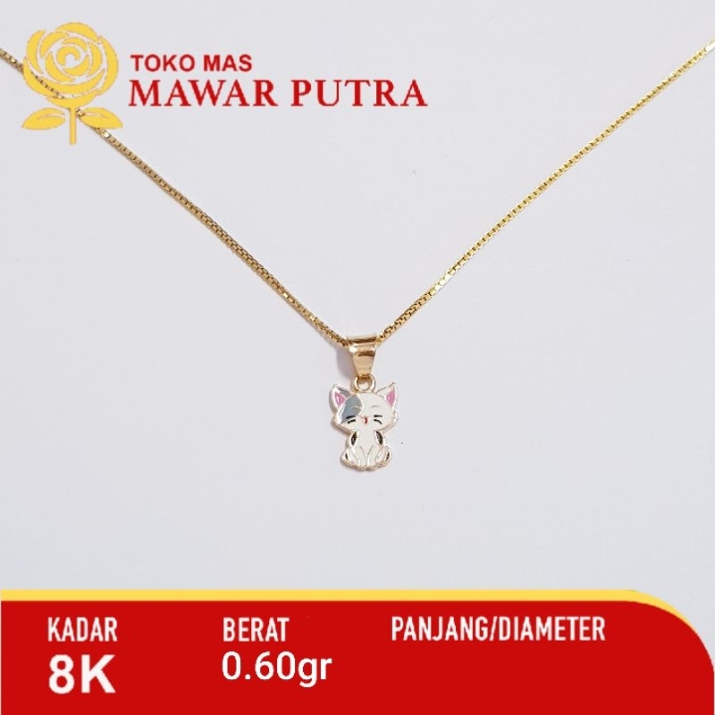 Liontin emas anak karakter lucu gold 8K