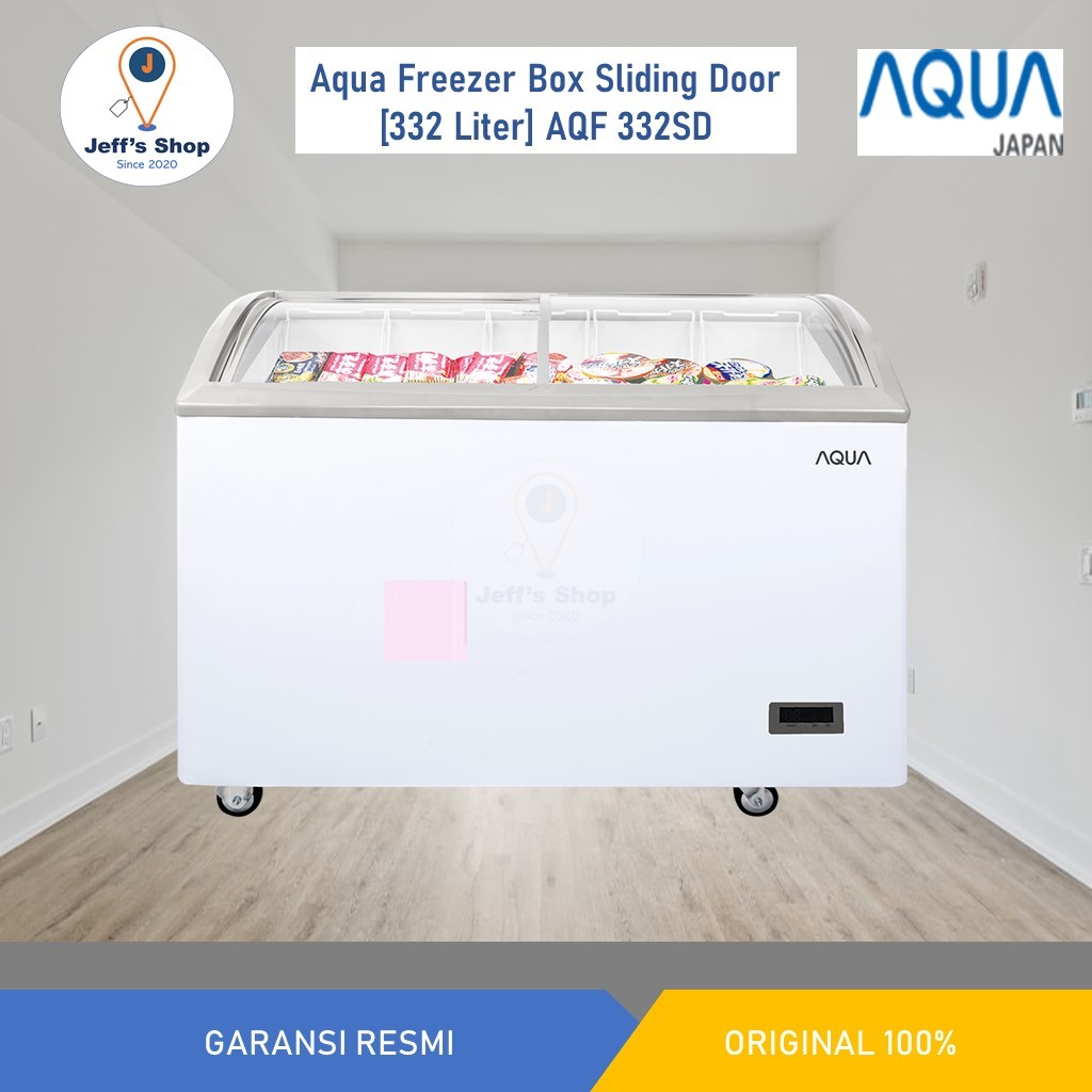 Aqua Freezer Box / Chest Freezer Sliding Door [332 Liter] AQF 332SD