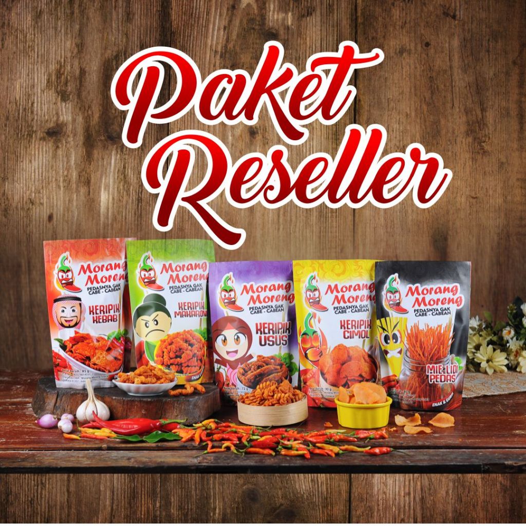 

Paket Reseller Keripik Pedas (10 Pcs) Morang Moreng