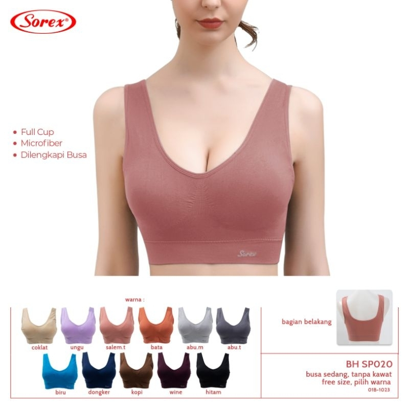 Bra Sorex Sport SP020 Stretch Bh Sport Sorex Olahraga Busa Tanpa Kawat Sorex SP 020
