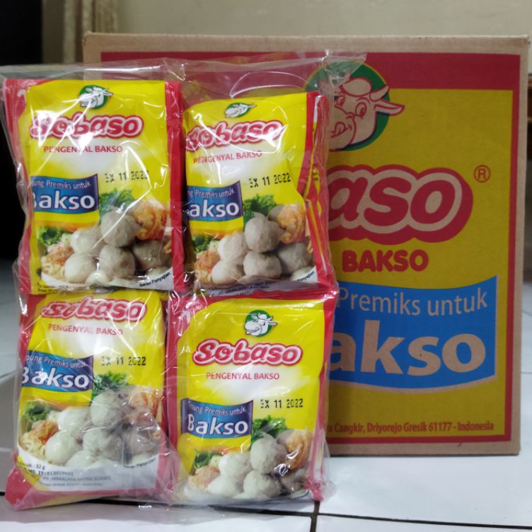 

★★★★★ Sobaso Tepung Pengenyal Bakso 32gr (1 Dus isi 120) ➠❉✳