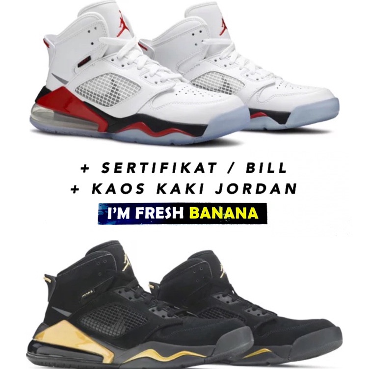 ★★★★ Sepatu Basket 270 Mars Full All Putih Hitam White Red Black Gold