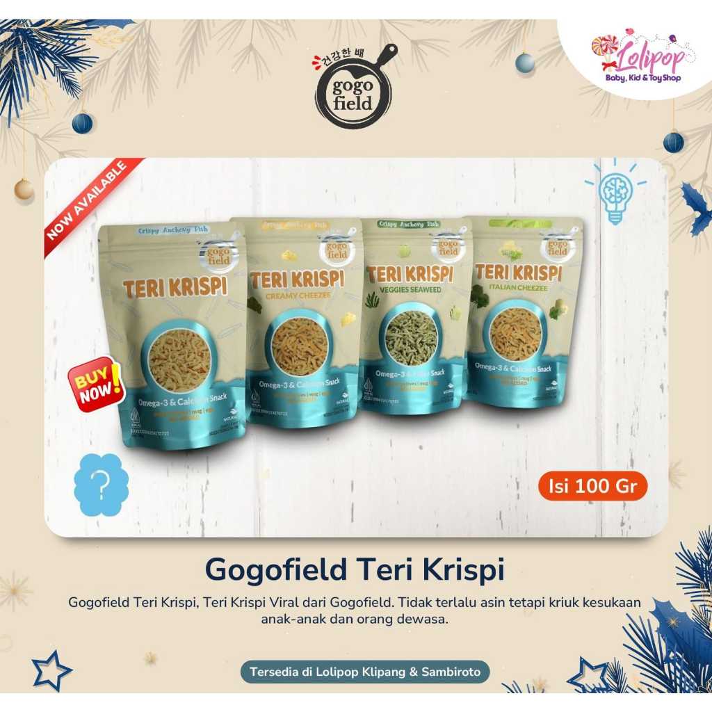 

Gogofield Teri Krispi Ikan Teri Crispy 30gr