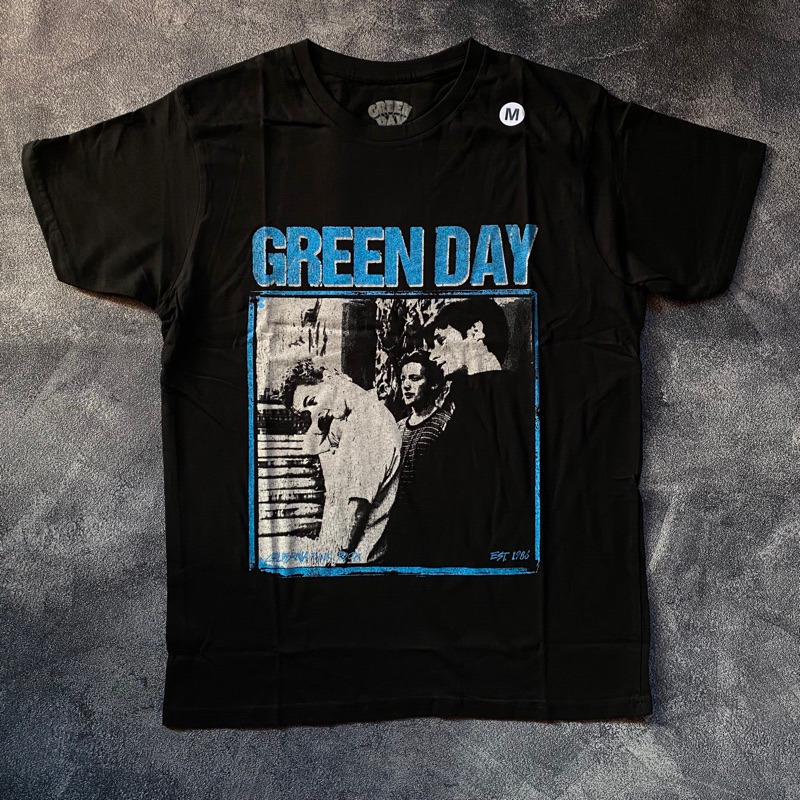 Kaos Band Green Day Photo Block Official Merchandise