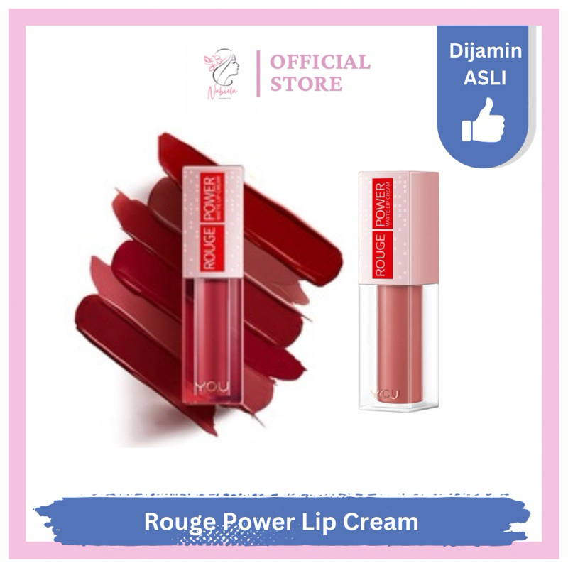 YOu Rouge Power Matte Lip Cream | Lipstik Tahan Lama