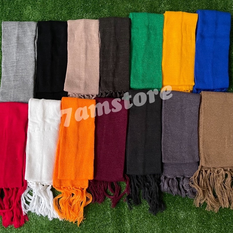 Terlaris Syal Rajut Pria / Wanita Dewasa Polos Promo
